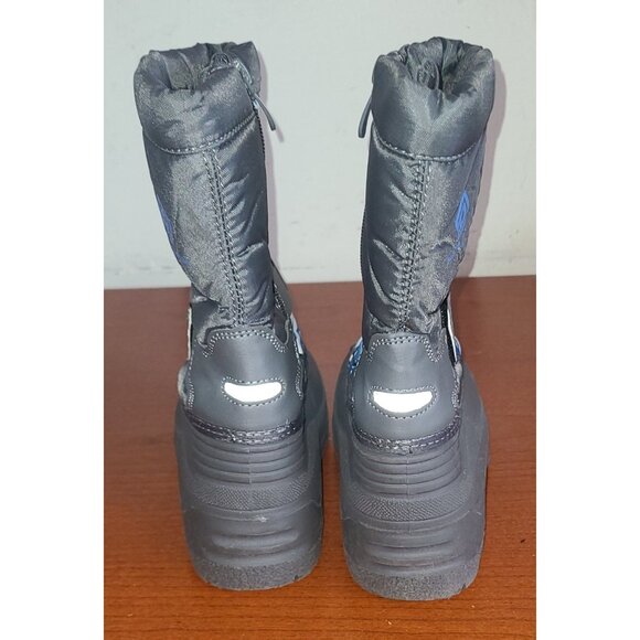 Kids Snow Boots Sz.12 Kamik Dream Pairs Snowcoast Navy Zip, Drawstring - Picture 7 of 9